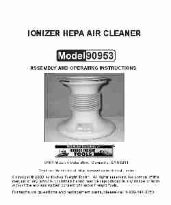 Harbor Freight Tools Air Cleaner 90953-page_pdf